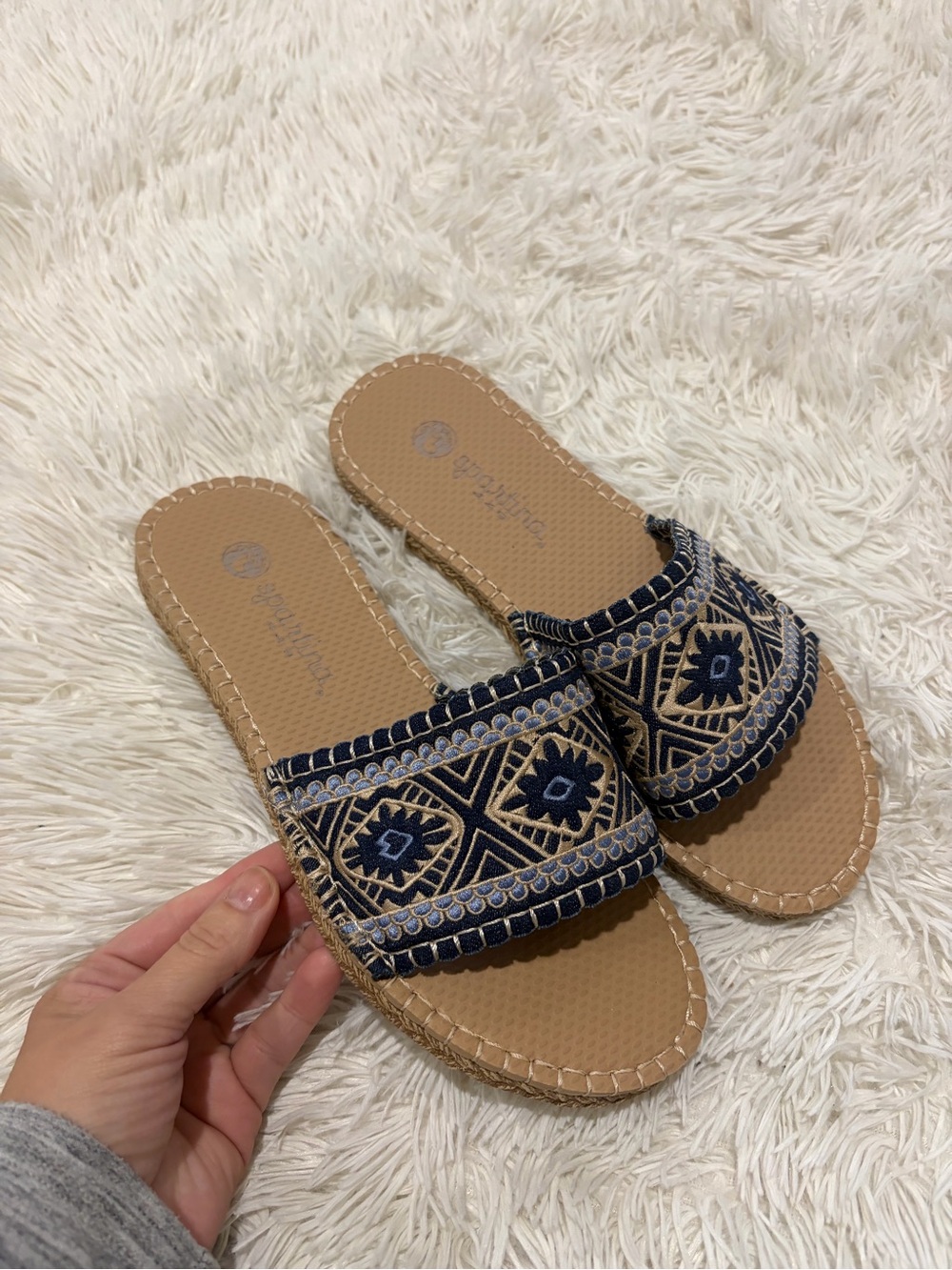 Spartina Sea Star  Beachwear Cabana Slide - Size 9